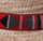 Red & Black Beaded Sisal Hat